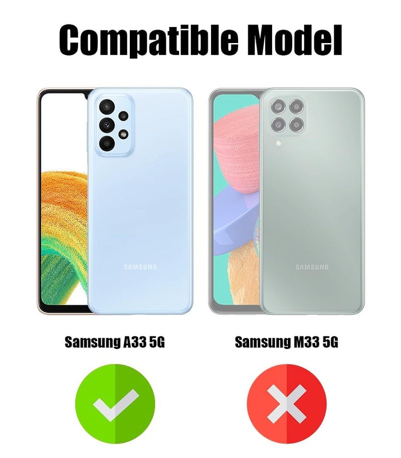 Jkobi Lifetime Anti-Yellow Clear Back Cover Case for Samsung Galaxy A33 5G (Sleek Hard Crystal | Shockproof and Camera Protection) - Image 4
