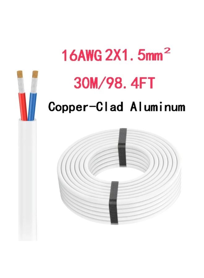16 AWG 2 Wire Flat Red Blue Copper Clad Aluminum Hookup Wire 1181 1 Inch - Image 1