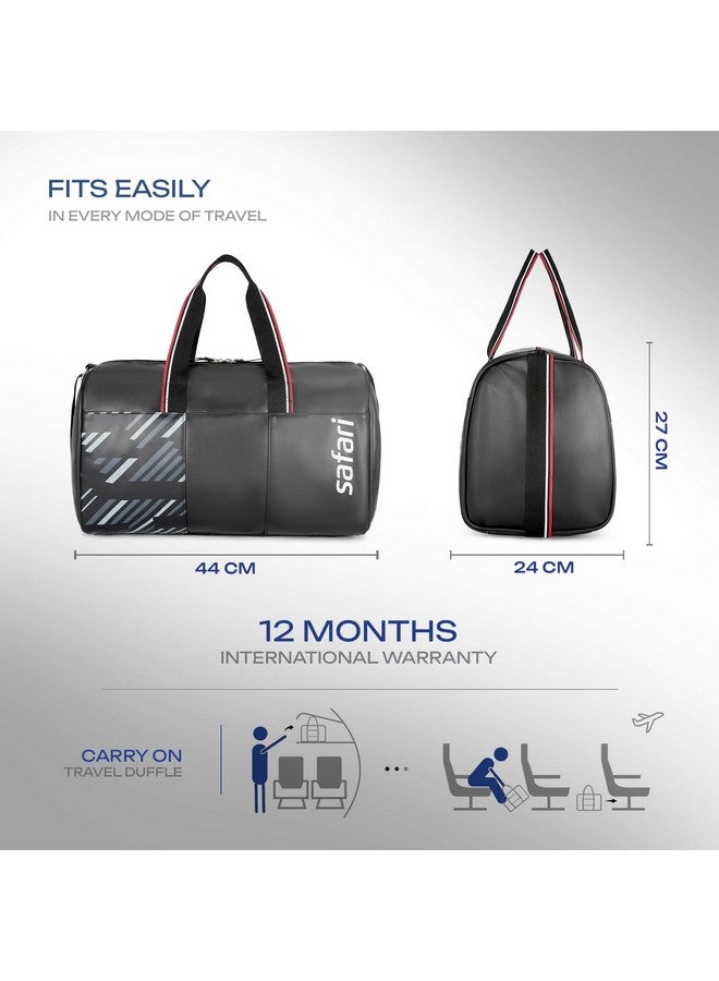 Safari حقيبة دفل سفاري ستاش 30 لتر، قماش مقاوم للماء عالي الجودة، حقيبة سفر متعددة الاستخدامات/حقيبة رياضية للرجال والنساء، حقيبة لليلة واحدة، أسود فانتوم - Image 5