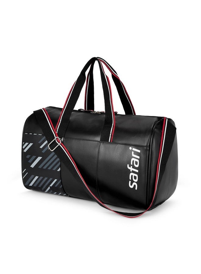 Safari حقيبة دفل سفاري ستاش 30 لتر، قماش مقاوم للماء عالي الجودة، حقيبة سفر متعددة الاستخدامات/حقيبة رياضية للرجال والنساء، حقيبة لليلة واحدة، أسود فانتوم - Image 1