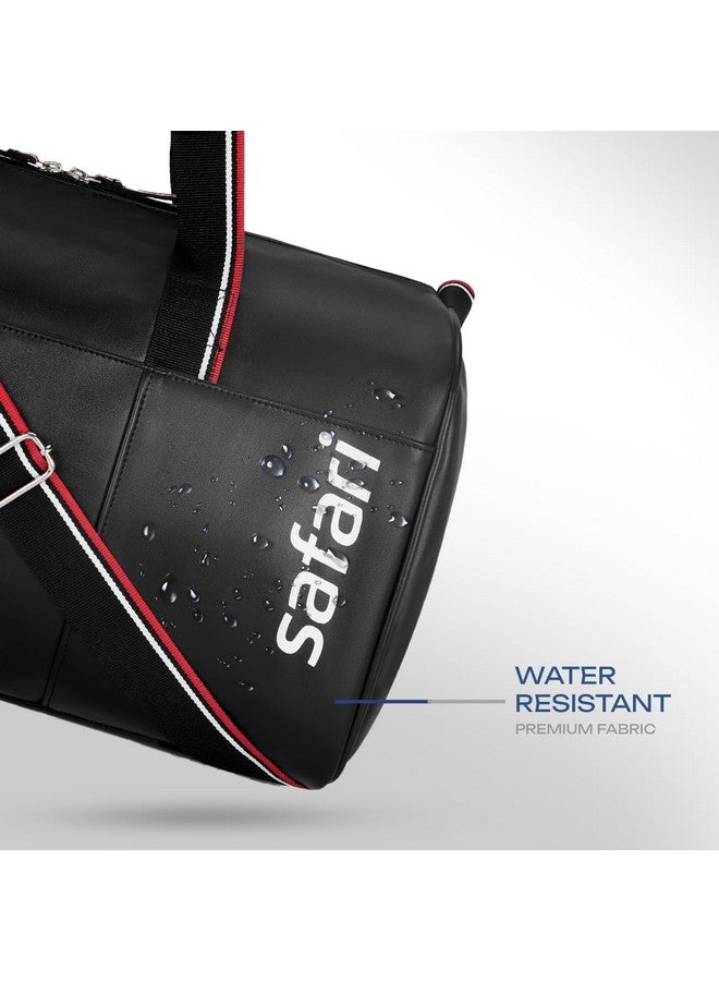 Safari حقيبة دفل سفاري ستاش 30 لتر، قماش مقاوم للماء عالي الجودة، حقيبة سفر متعددة الاستخدامات/حقيبة رياضية للرجال والنساء، حقيبة لليلة واحدة، أسود فانتوم - Image 4