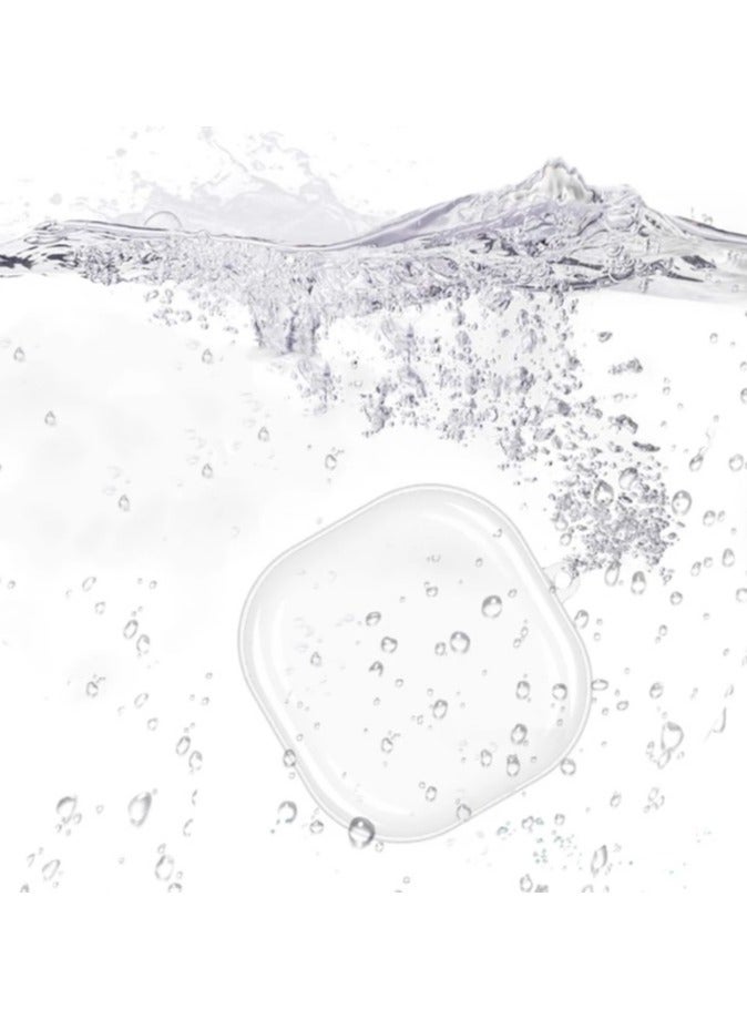 Transparent silicone Case for QCY T13 ANC earphone With keychain&cleaning tools - Image 2