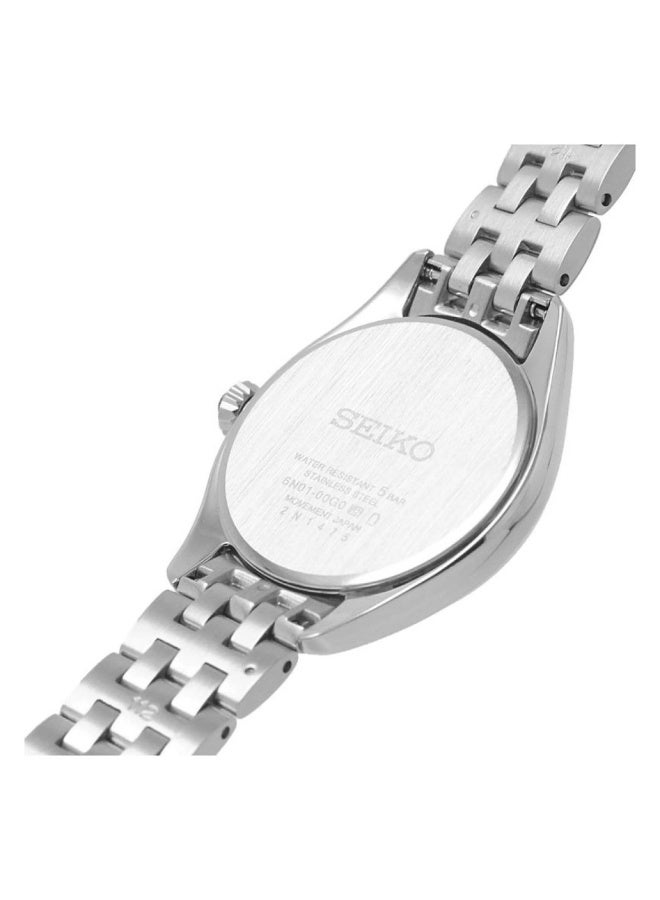 سيكو Classic Women’s Watch SUR537P1, 29 mm White Dial, Stainless Steel Case & Bracelet, 50 m WR - Image 2