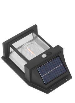 CBK Solar Tungsten Wall Light Outdoor, Wall Sconce Motion Sensor Light Ip65 Waterproof, Dusk to Dawn Exterior Lighting Fixtures Wall Mount for Outside House Patio Porch Garage Black  - Image 4