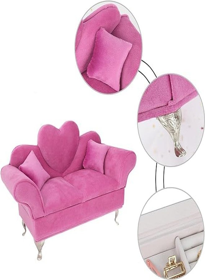 swabs® Jewelry Box Storager Organizer Floral Jewelry Chest Armoire Sofa Couch Round Bed | Sofa Bed Jewelry Box Jewelry Trinket Box Jewelry Case for Decoration. - Image 5