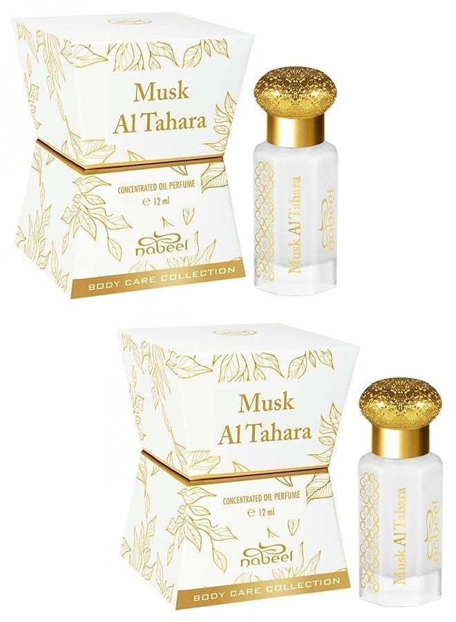 Nabeel Set of 2 Musk Al Tahara 12ML Perfume Oil Long Lasting, Alcohol-Free, Premium Arabian Fragrance - Image 5
