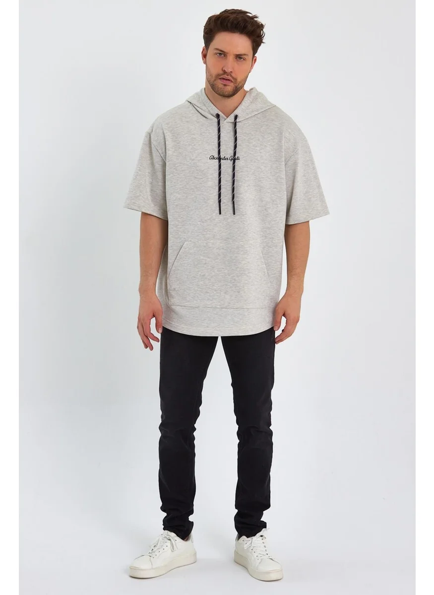 الكسندر جاردي Oversized Hooded T-Shirt (UN-0098)