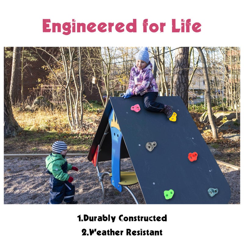 IFOYO Rock Climbing Holds, 20 Large Climbing Rocks for Indoor Outdoor Playground Set for Kids Over 4 Years Support 132lbs 60kg,Bright and Dark Color - Image 2