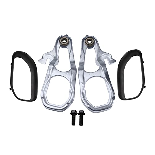 JDMSPEED New Heavy Daty Front Car Tow Hooks Left & Right with Hardware Chrome Replacement for Dodge Ram 1500 DT with 3.6L 5.7L Engine 2019 2020 2021 2022 Replaces 82215268AB 82215268AB 68272944AB - Image 1