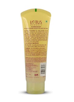 LOTUS HERBALS Teatreewash™ Tea Tree & Cinnamon Anti-Acne Oil Control Face Wash  - Image 2