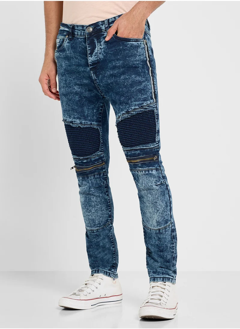 BRAVE SOUL Skinny Ripped Jeans