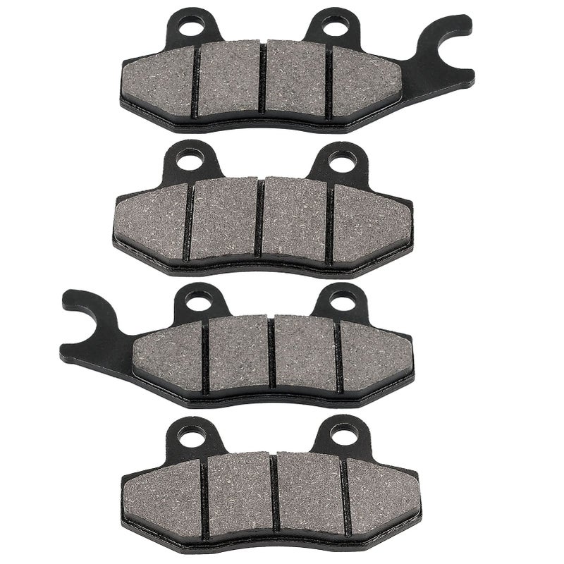 LOCOPOW Brake Pads for Kawasaki Teryx 4 800 750 KRT KRF Brute Force 650 750 KLR650 KL650 Bayou 300 400 Mule Pro 820 1000 Front Rear