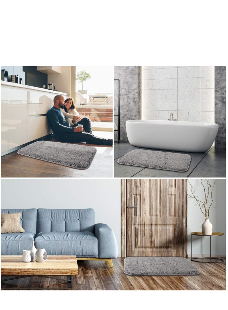 Non skid Bath Rug Highly Absorbent Caterpillar Design Bath Mat Soft Microfiber Plush Shaggy Door Mat Easily Washable in the Machine. - Image 1