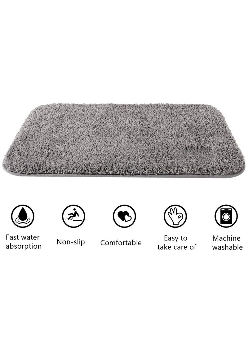 Non skid Bath Rug Highly Absorbent Caterpillar Design Bath Mat Soft Microfiber Plush Shaggy Door Mat Easily Washable in the Machine. - Image 2