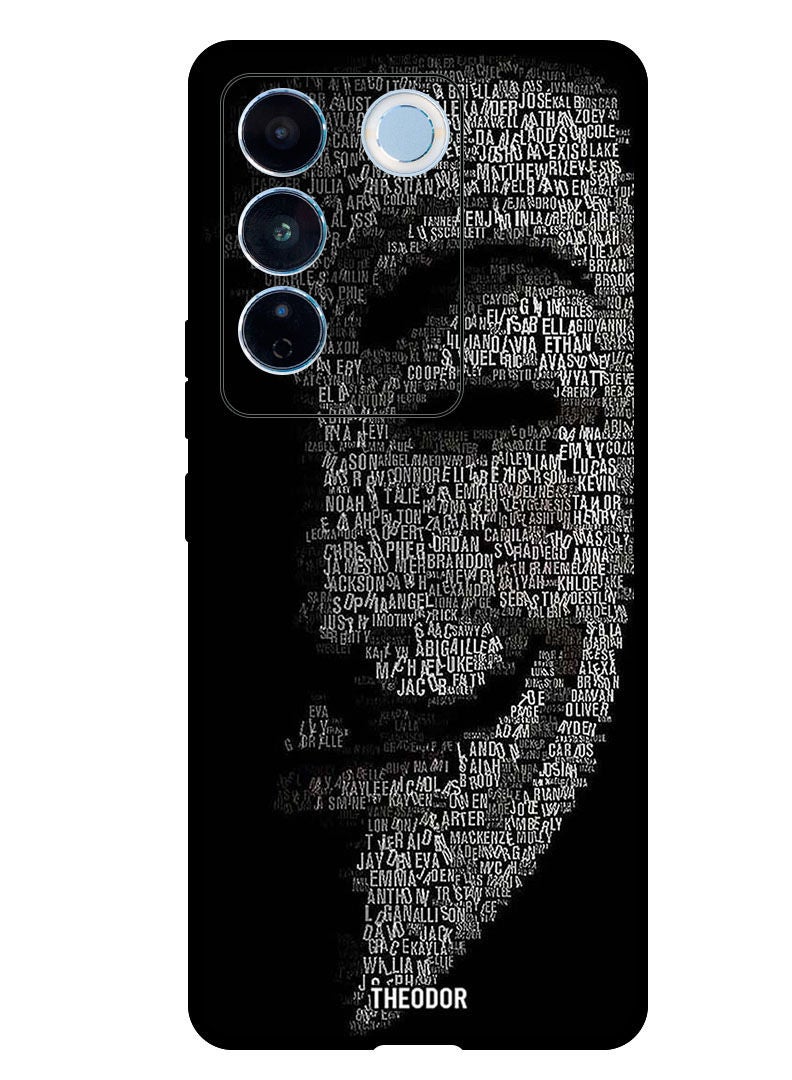 Theodor Protective Case Anti Scratch Shock Proof Bumper Cover For Vivo V27 Joker Half Face Mask - Image 1