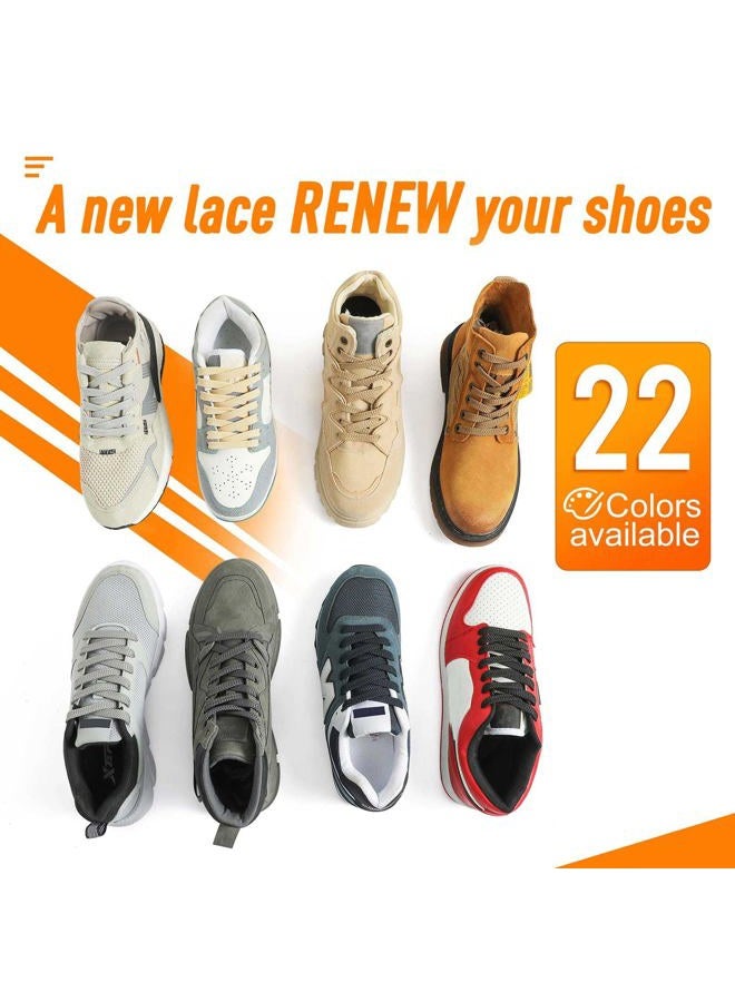 VSUDO Flat Shoe Laces for Sneakers, Shoelaces for Sneakers, Athletic Shoelaces, 04 Black/Double Layer, 54" (137 CM) - Image 4