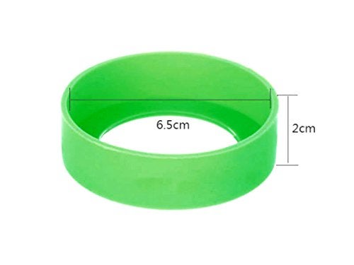 AKOAK Water Bottles Bottom Silicone Sleeve Protective Cover Cap,2.56 Inches,Fit for Cups with Bottom Base Diameter From 2.56 Inches to 2.75 Inches (Green) - Image 2