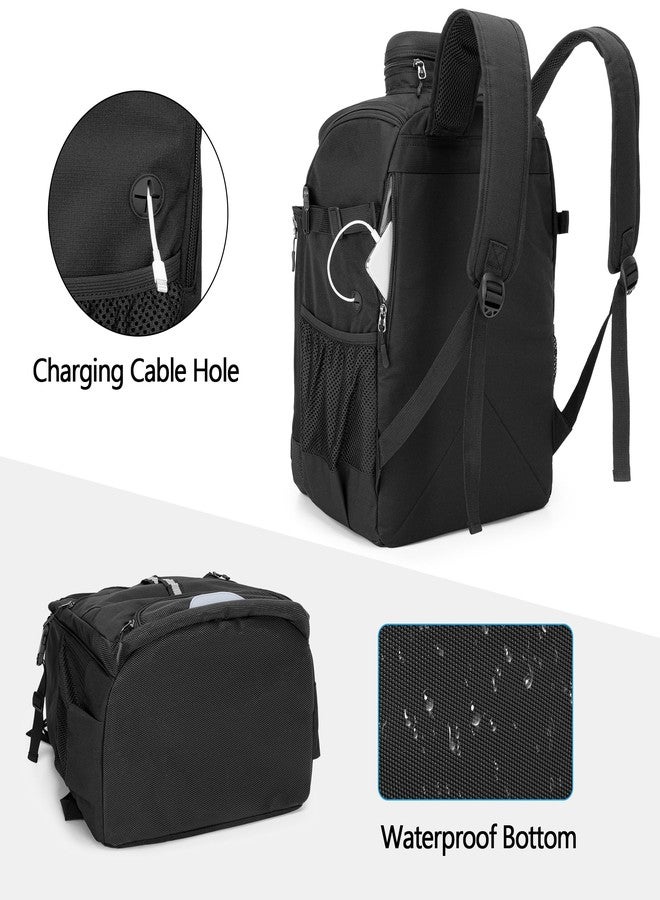GOBUROS Swim Backpack for Swimmers, Swim Equipment Bag with Additional PVC Transparent Bag for Workout Gear, Swimming Backpack for Swimming, Pool, Beach and Gym, Black - Image 4