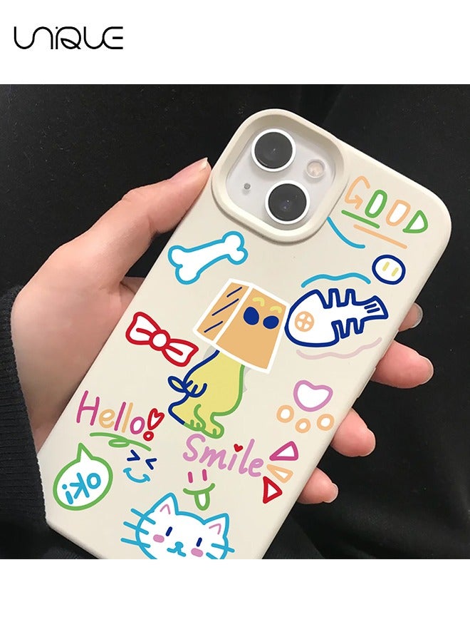 Unique 8PCS Cartoon Color Line Animal Doodle Stickers，Vinyl Waterproof Stickers for Water Bottles Laptop Phone Computer Guitar, Gifts for Teens, Girls, Fans - Image 5