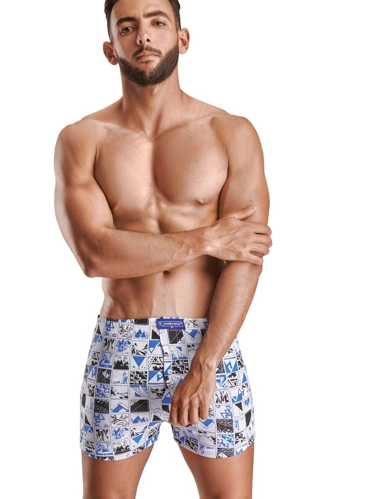 Embrator Pack of 3 Printed Cotton 100% Boxer for Men - Image 2