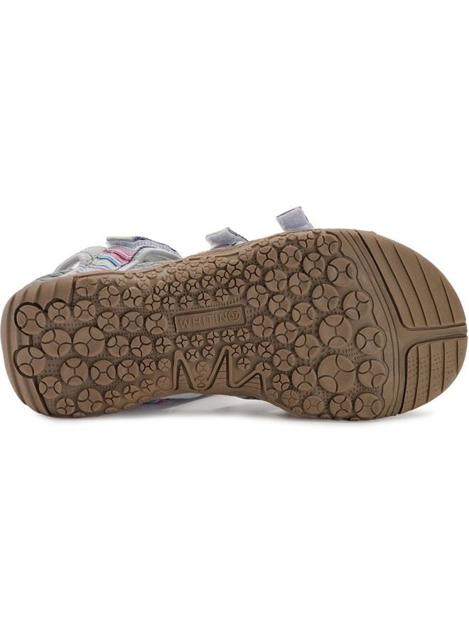 WHITIN Women's Hiking Sandals with Arch Support Walking Size 10 Cushion Sport Adjustable Hooks Resistant Outdoor Waterproof GreyMulti 40 - Image 4