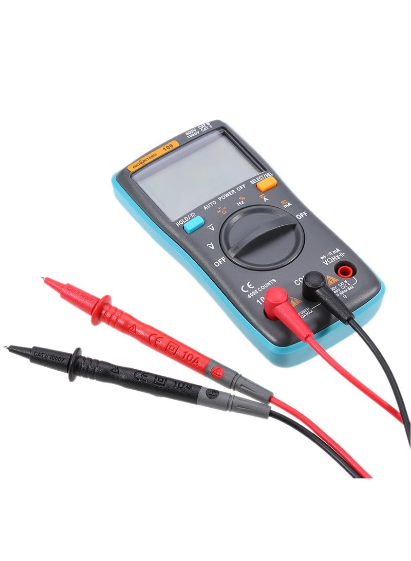 RICHMETERS True RMS Multifunctional LCD Digital Multimeter DMM DC AC Voltage Current Resistance Diode Continuity Capacitance Frequency Duty Tester Measurement Automatic Polarity Identification Ammeter Voltmeter - Image 4