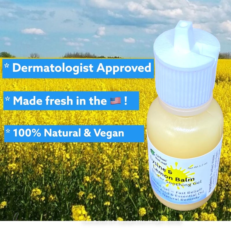 Urban ReLeaf جل مهدئ للبثور من أوربان رليف مع ليسين وبلسم الليمون! يجف بسرعة، 100% طبيعي!  - Image 2