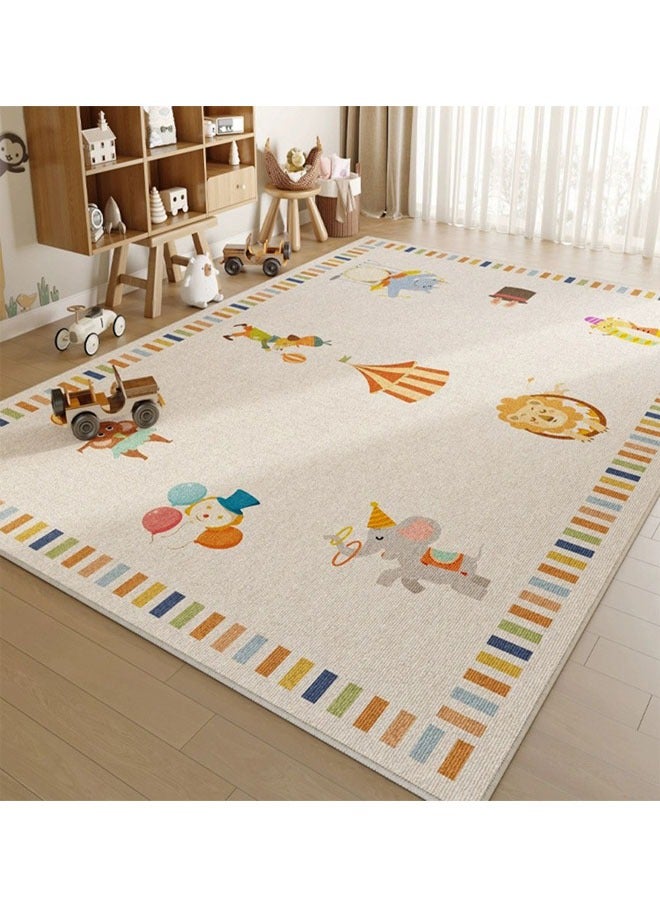 NKX Foldable, Machine Washable Floor Mat  for Living Room, Bedroom, Bedside, Sofa, and Coffee Table Areas 160X230Cm - Image 1