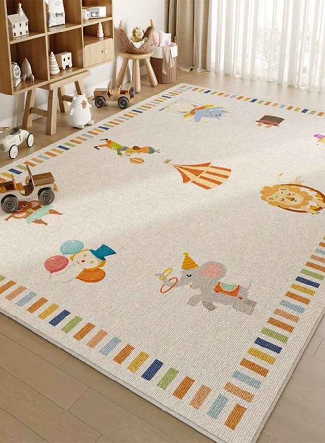 NKX Foldable, Machine Washable Floor Mat  for Living Room, Bedroom, Bedside, Sofa, and Coffee Table Areas 160X230Cm - Image 2