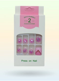 Generic Elegant Artificial Nails - 12 Pieces with Double-Sided Adhesive for a Perfect Look  - Image 1