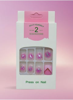 Generic Elegant Artificial Nails - 12 Pieces with Double-Sided Adhesive for a Perfect Look  - Image 3