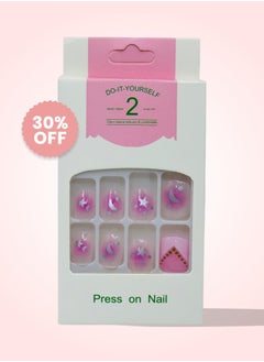 Generic Elegant Artificial Nails - 12 Pieces with Double-Sided Adhesive for a Perfect Look  - Image 2