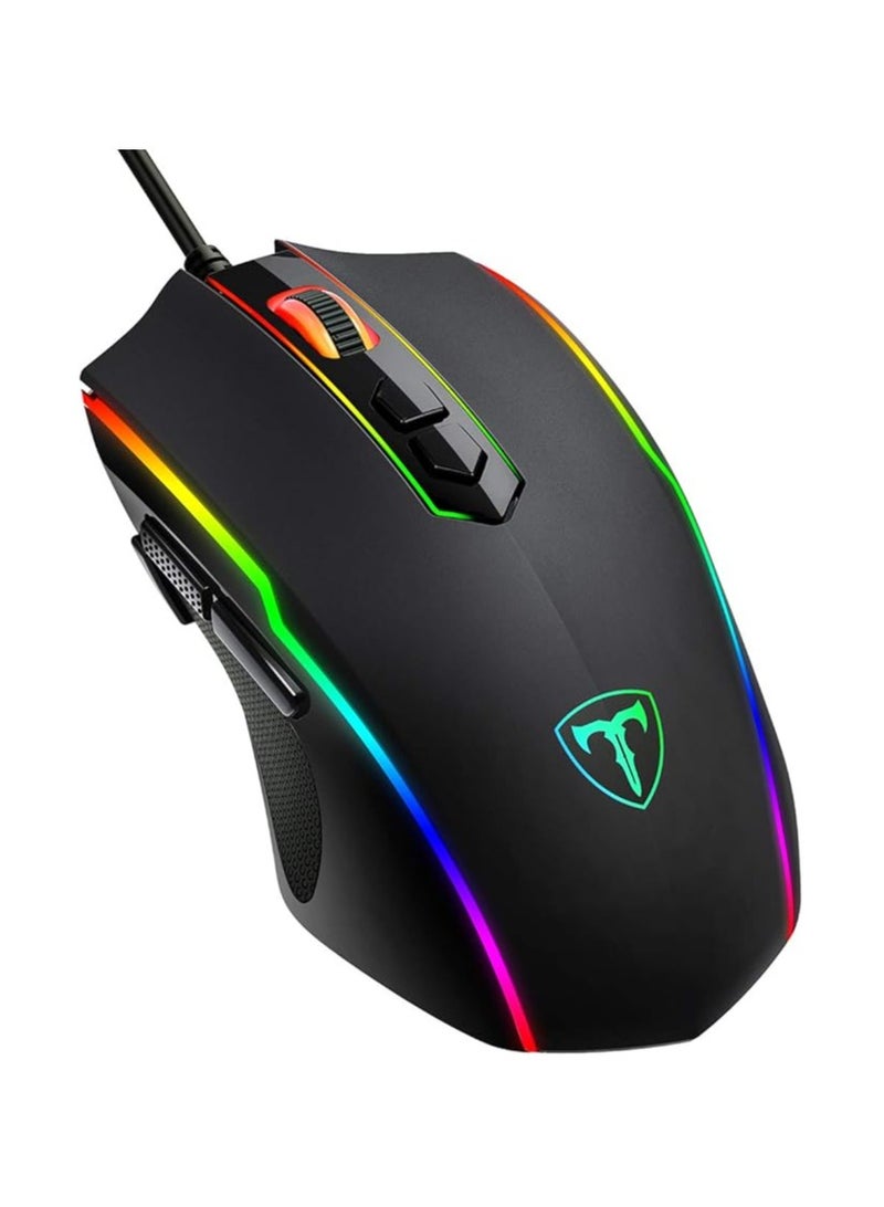 RGB Wired Gaming Mouse with 8 Programmable Buttons - Image 1