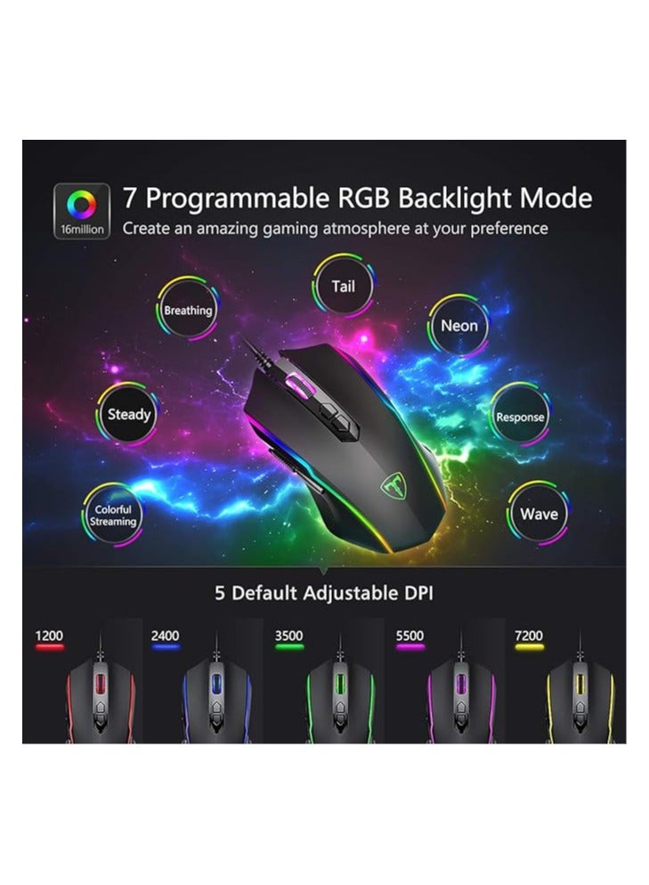 RGB Wired Gaming Mouse with 8 Programmable Buttons - Image 2