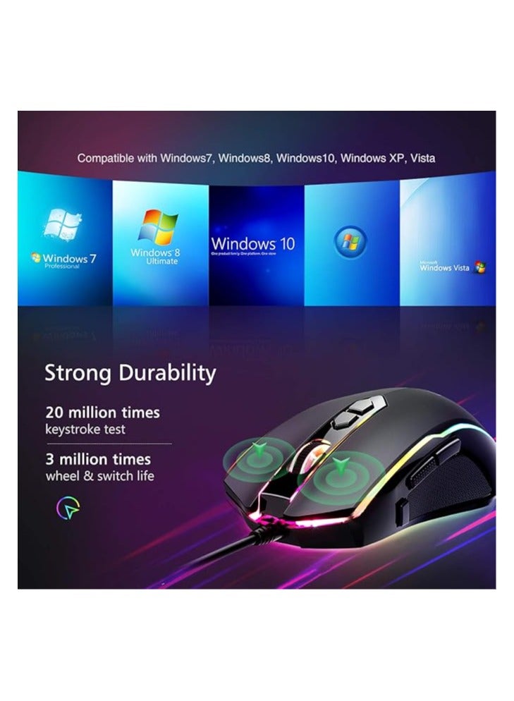 RGB Wired Gaming Mouse with 8 Programmable Buttons - Image 4