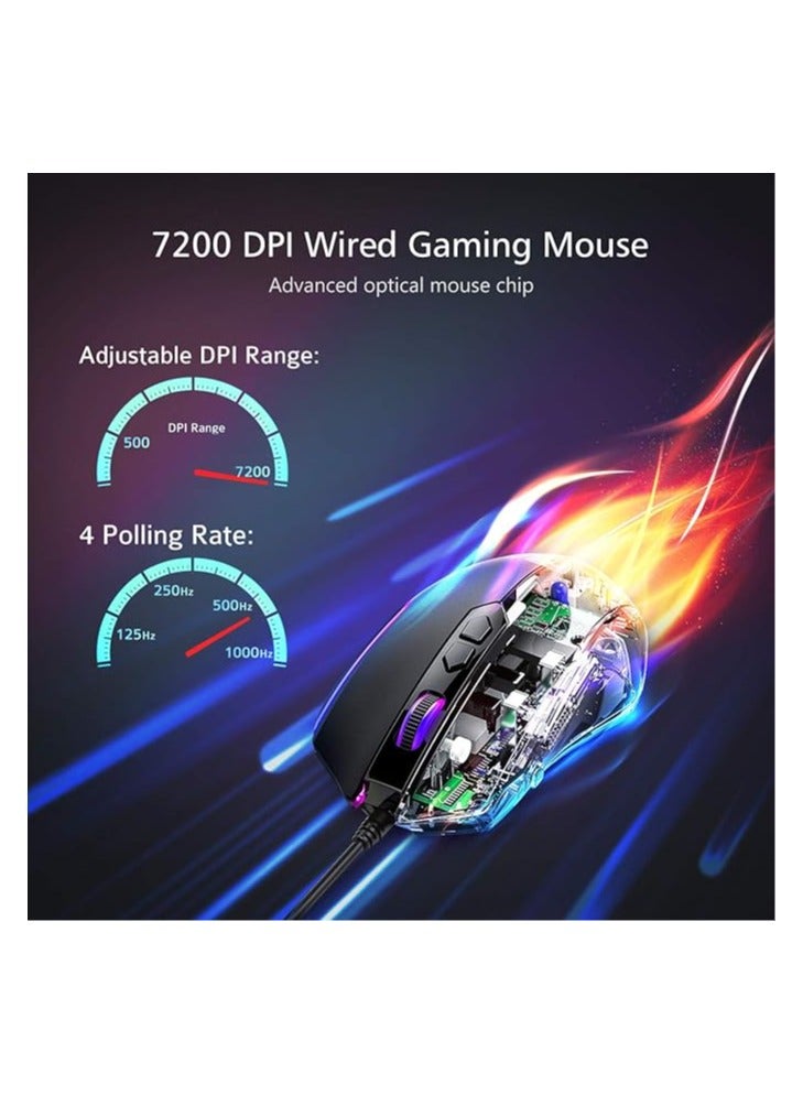 RGB Wired Gaming Mouse with 8 Programmable Buttons - Image 3