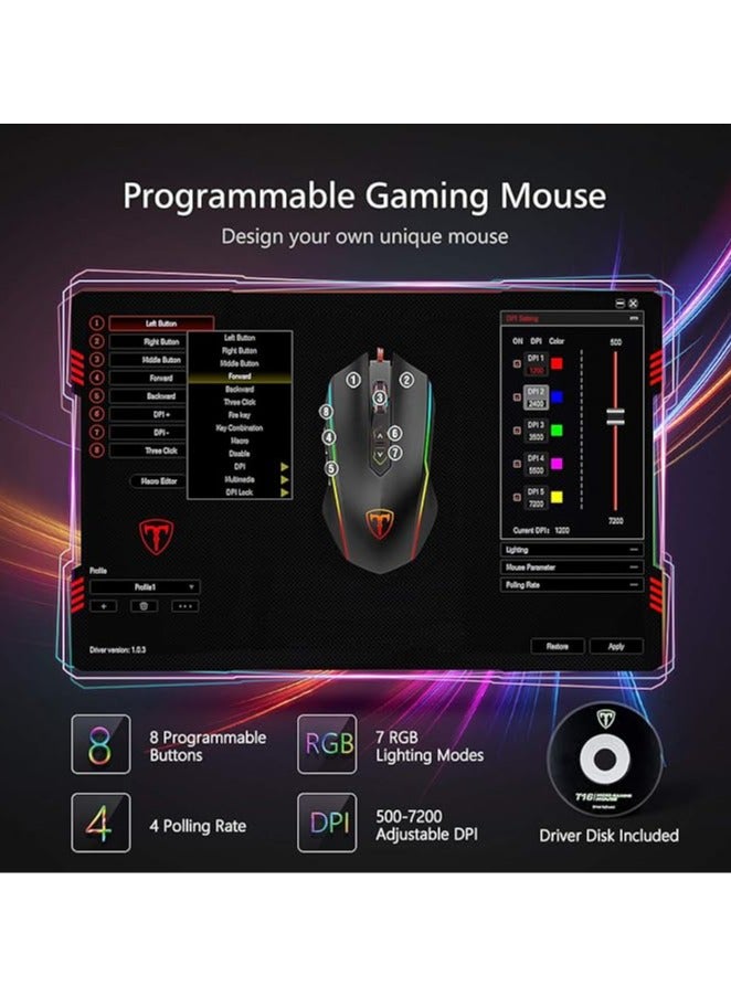 RGB Wired Gaming Mouse with 8 Programmable Buttons - Image 5