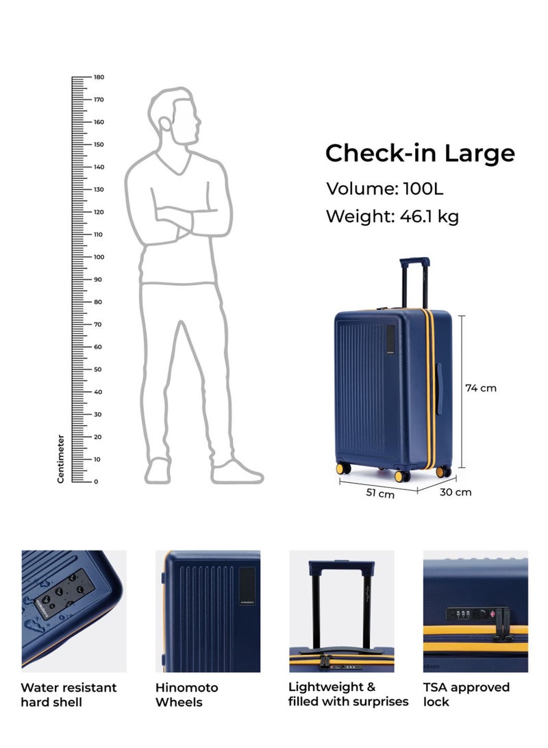 موكوبارا للتجارة ذ.م.م حقيبة سفر كبيرة ترانزيت من البولي كربونات - وي ميت أجين صن راي .، أزرق نيلي - Image 5