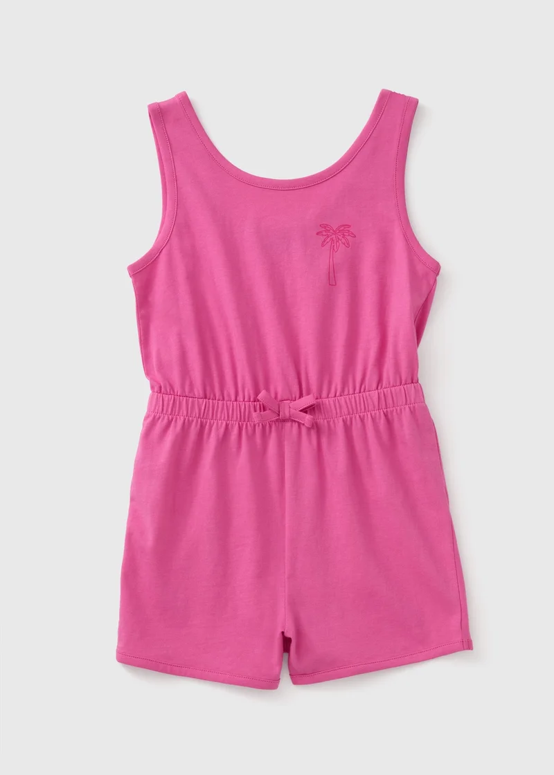Matalan Girls Pink Playsuit