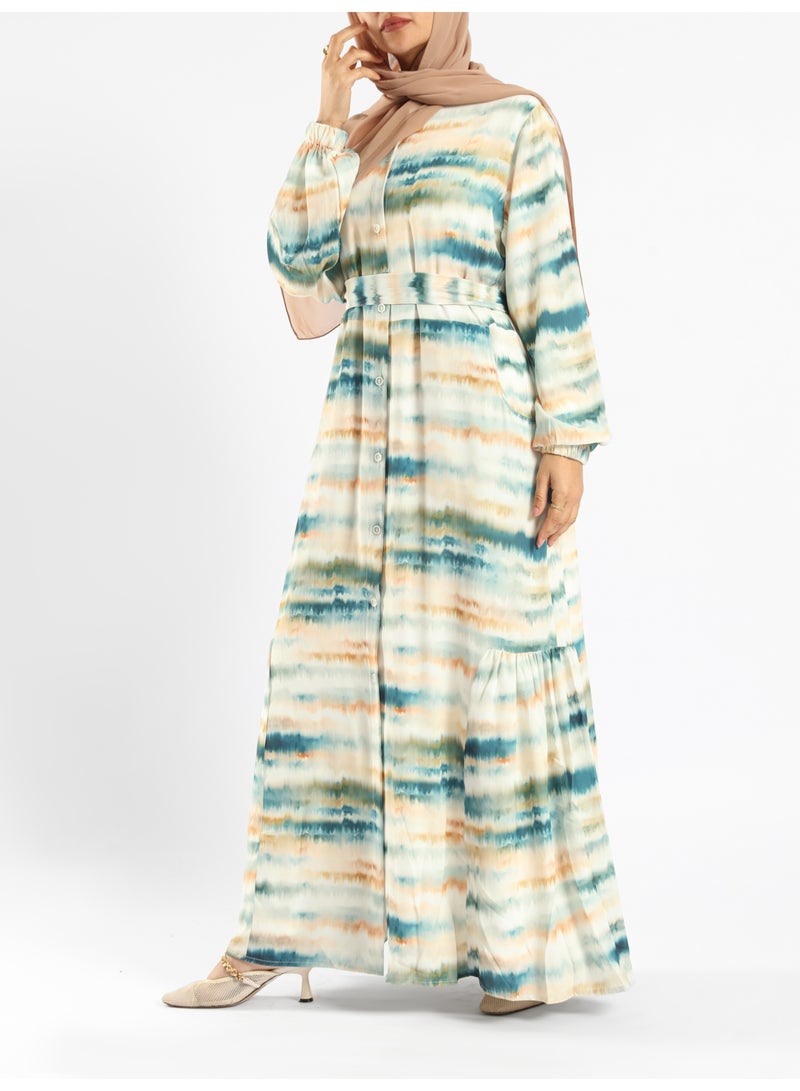 ايمالينا فاشون Prismatic Bloom Dress - Image 2