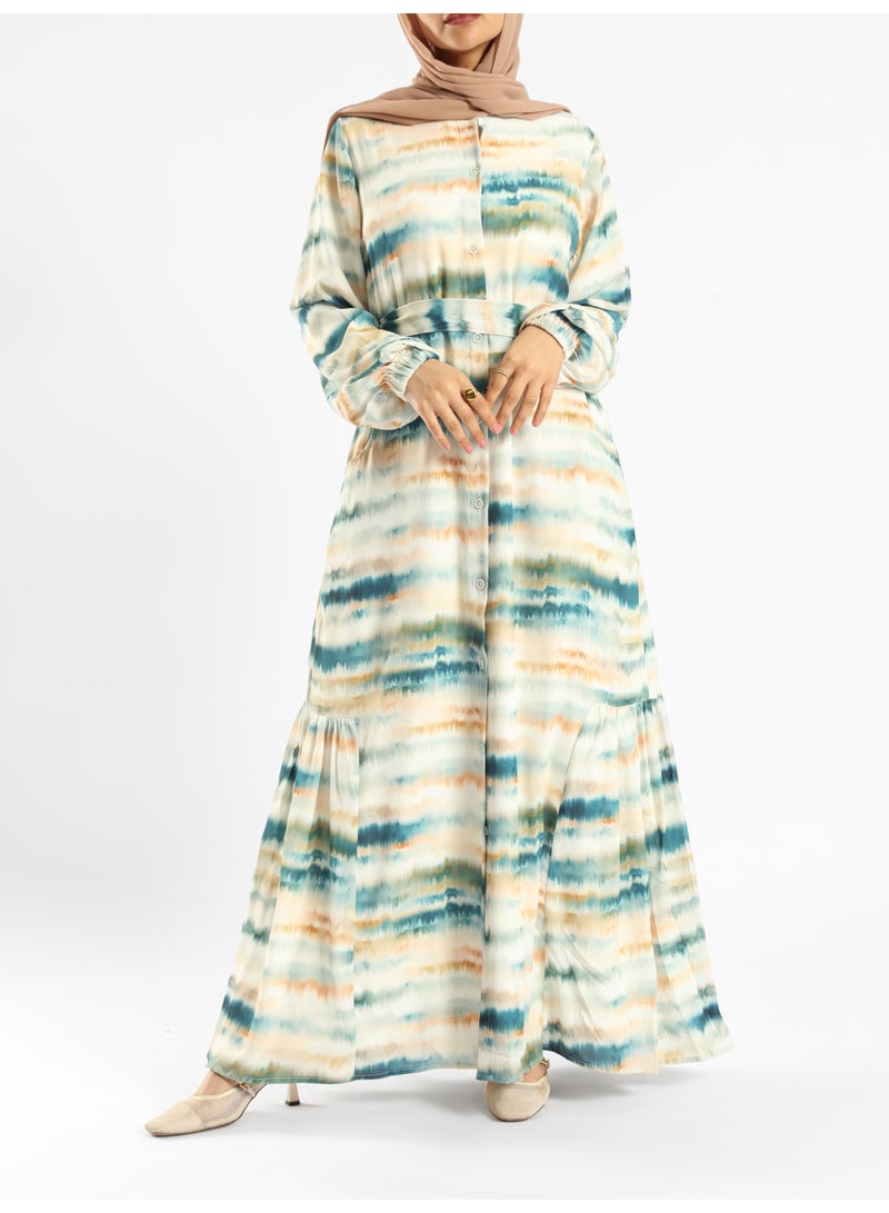 ايمالينا فاشون Prismatic Bloom Dress - Image 1