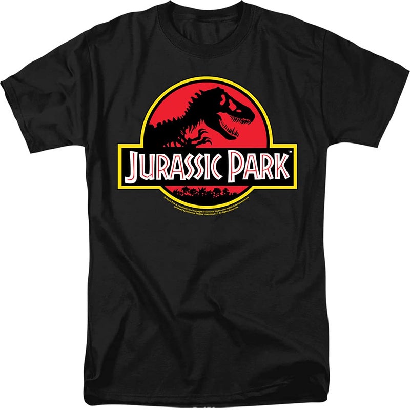 Jurassic Park Men's T Rex Logo T-Shirt - Black - Medium - Image 1