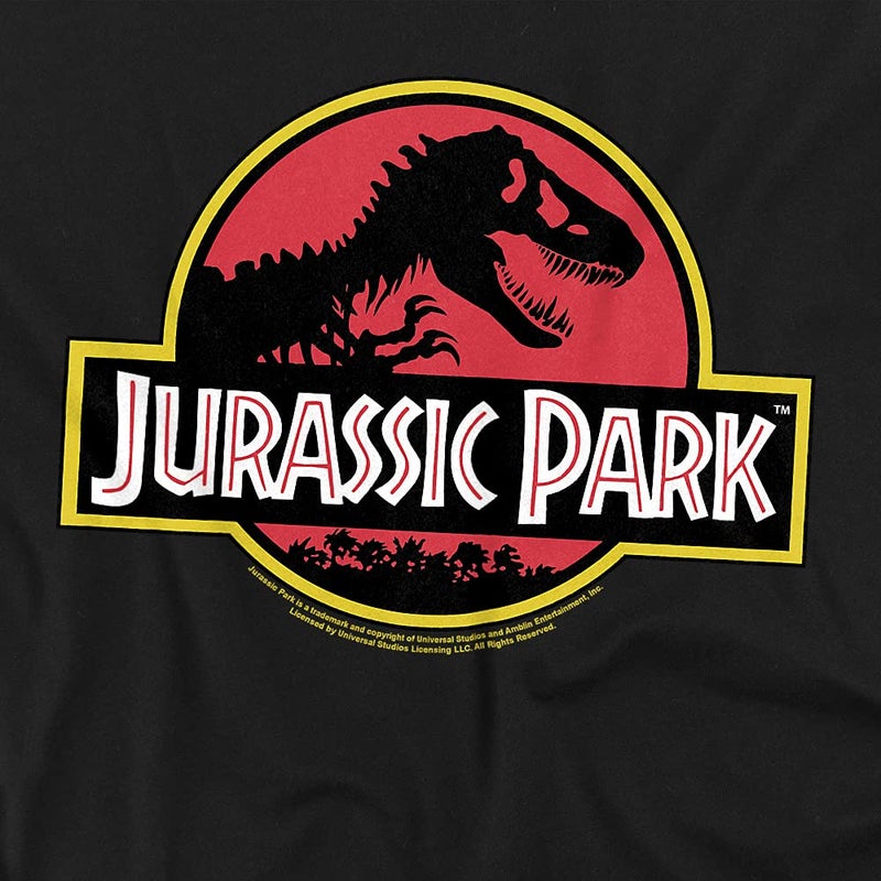 Jurassic Park Men's T Rex Logo T-Shirt - Black - Medium - Image 2