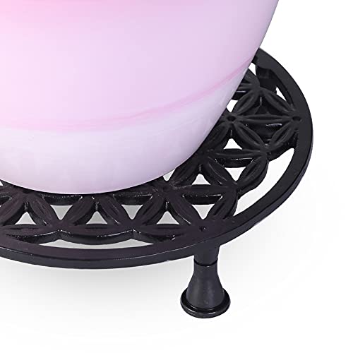 Sharpex Metal Pot Stand Indoor/Outdoor, Rustproof Sturdy Potted Plant Stand ideal for Home Garden Balcony Living Room Decor (Black-Set of 4) - Image 4