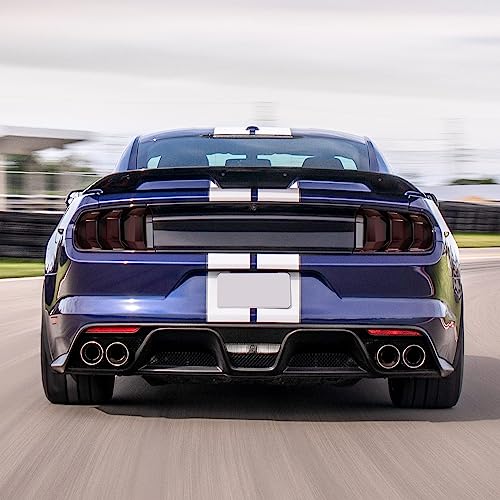 Jimen جيمين متوافق مع فورد موستانج 2018-2023، 6 قطع غطاء ضوء خلفي تريم ملحقات خارجية - Image 5