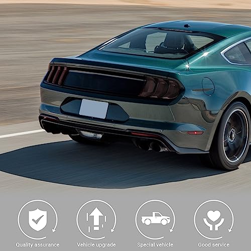 Jimen جيمين متوافق مع فورد موستانج 2018-2023، 6 قطع غطاء ضوء خلفي تريم ملحقات خارجية - Image 4