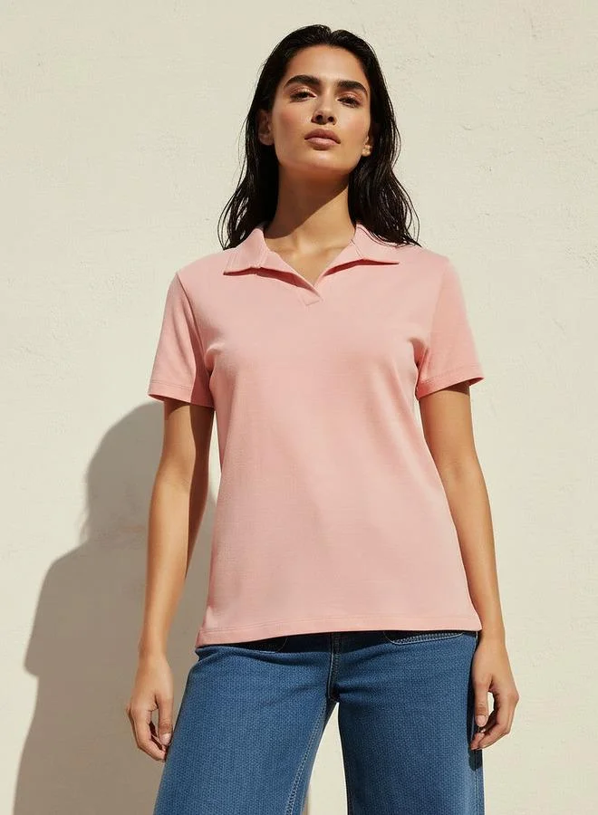 Splash FAV T shirt with Johnny Collar