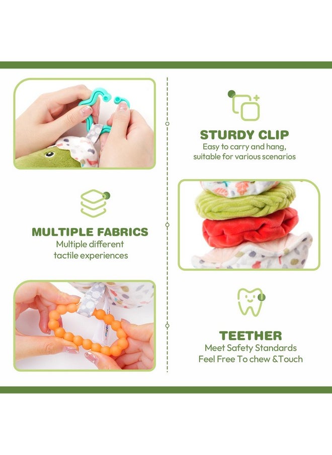 Jollybaby Jollybaby Baby Musical Pull String Hanging Toy for Stroller Car Seat Crib Play Gym, Plush Stuffed Dinasour Toy for Carseat with Music Teether Crinkle Paper, Sensory Toy for 0-6-12-18 Months Baby Gift  - Image 4