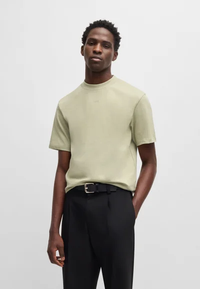 HUGO Relaxed-fit T-shirt in cotton with logo print