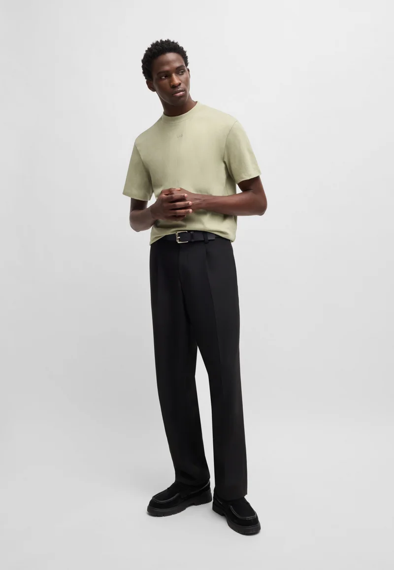 HUGO Relaxed-fit T-shirt in cotton with logo print